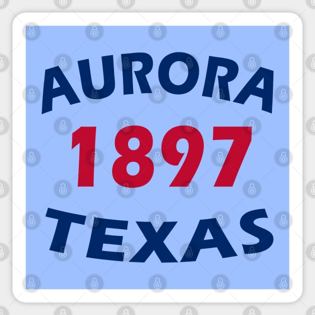 Aurora Texas 1897 Sticker by Lyvershop